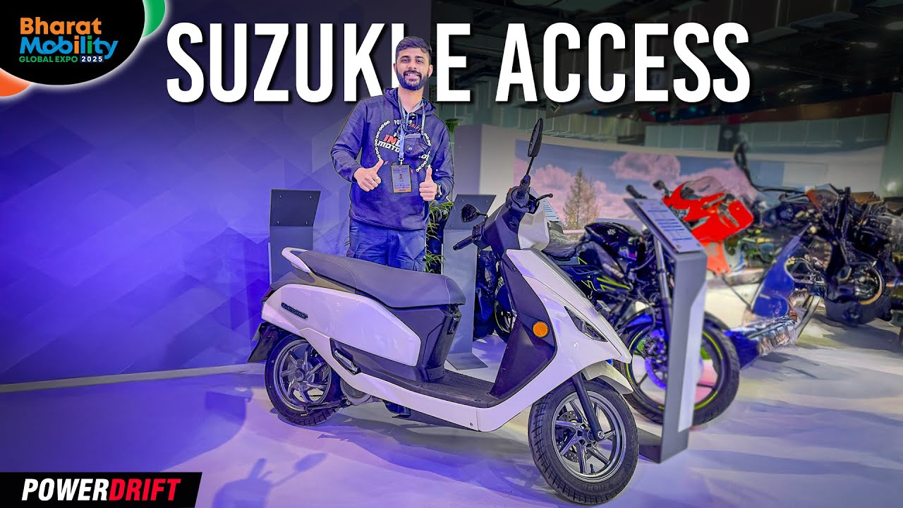 Suzuki E-Access First Look | Bharat Mobility Global Expo | PowerDrift QuickEase