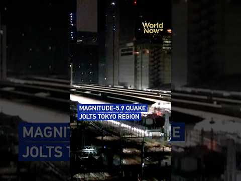 Magnitude-5.9 quake jolts Tokyo region #worldnow