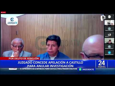 Pedro Castillo: PJ concede apelación a favor de expresidente que busca anular investigación (2/2)