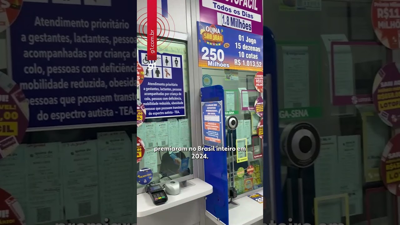 Conheça lotérica que mais registrou apostas vencedoras no Brasil em 2024 shorts g1