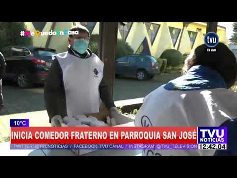 Parroquia San José dispuso de comedor fraterno: entregará 50 almuerzos a diario