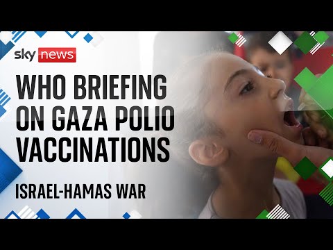 WHO briefing on polio vaccinations in Gaza