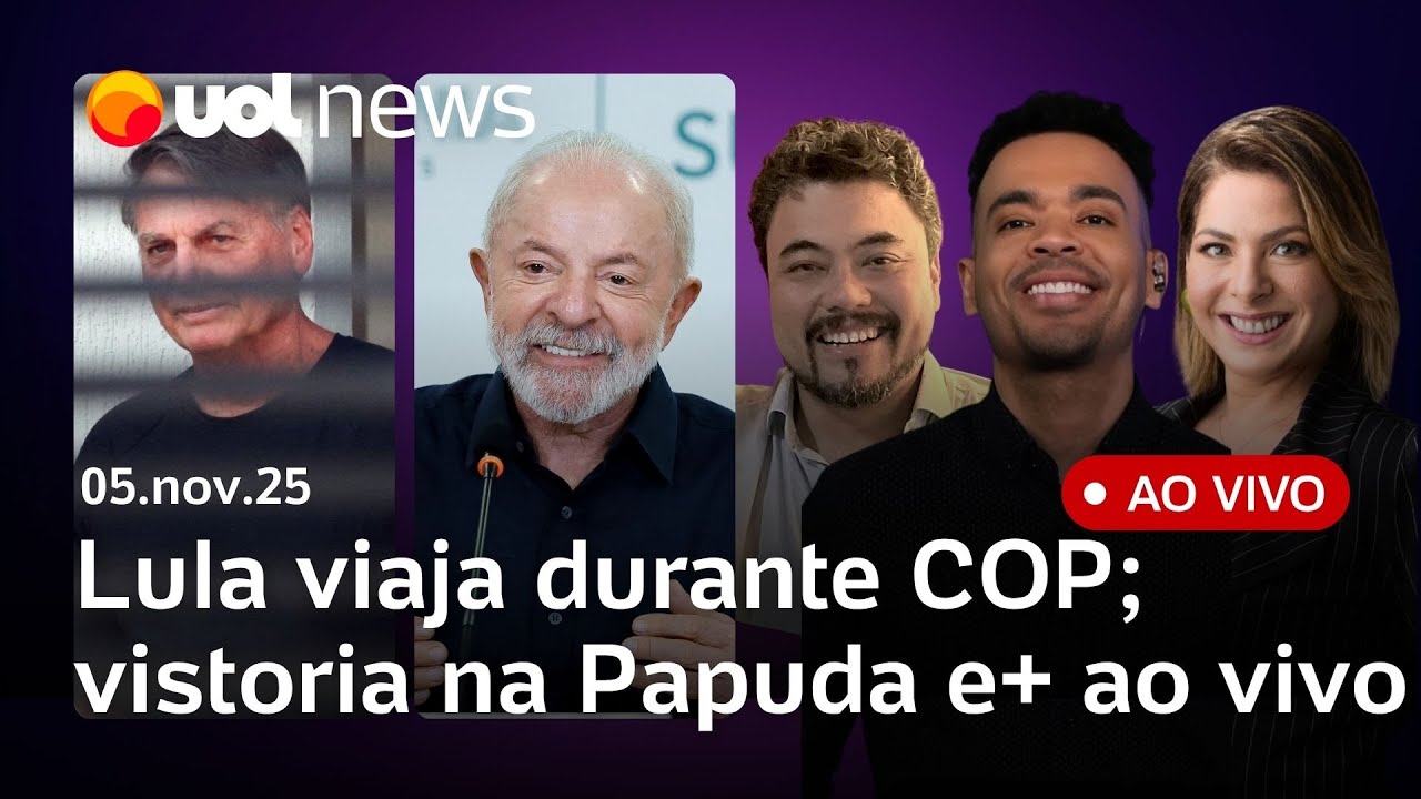 Lula viaja durante COP30; DF pede ao STF parecer médico de Bolsonaro; Trump envia carta a Castro e+