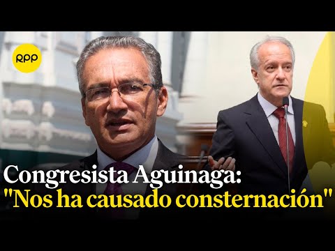 El congresista Alejandro Aguinaga declara tras el fallecimiento de Hernando Guerra García