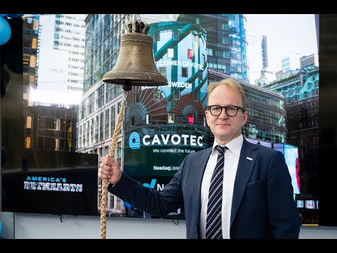 The Bell Rings for Cavotec at Nasdaq Stockholm
