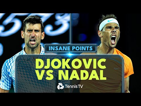 22(!) Novak Djokovic vs Rafael Nadal Amazing Points 🤯