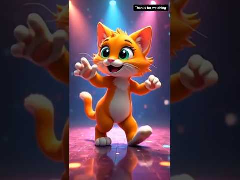 cute cat 😸 dance video #shorts #cute #cat #ai #shortvideo #viralshorts #animation #ytshorts #dance