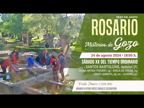 SANTO ROSARIO MEDITADO de hoy Sábado (Misterios Gozosos) en DIRECTO desde PRADO NUEVO a las 18:00 h.