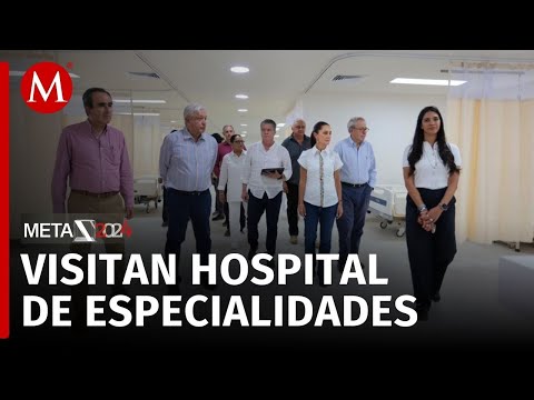AMLO y Claudia Sheinbaum elogian al hospital del ISSSTE en reunión en Coahuila