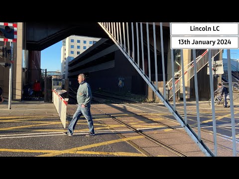 *2x Hangman* Lincoln High Street Level Crossing (13/01/2024) ft: @rileytomo11