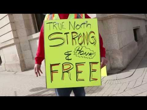 Yellow Vests Moose Jaw Protest March 30th 2019