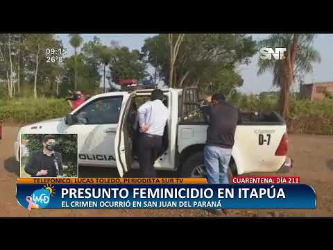 Presunto feminicida en Itapúa