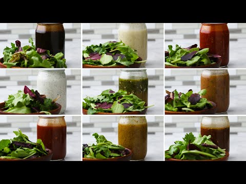 Mason Jar Salad Dressing 9 Ways
