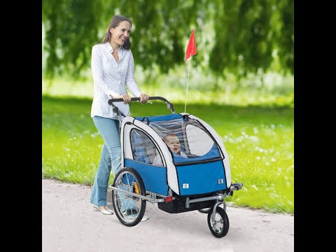 พ่วงหลังจักรยานสำหรับเด็ก Bicycle trailer for baby and cargo bicycle for advertising trailer