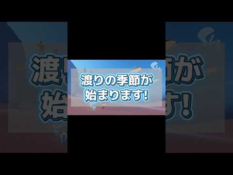【渡りの季節】10/20(月)〜1/5(月)星の子さんや精霊さん達と交流を深めよう✨ #sky星を紡ぐ子どもたち #thatskygame #skychildrenofthelight #shorts