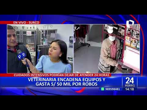 Surco: veterinaria encadena sus equipos por constantes robos y gasta S/50 mil en seguridad