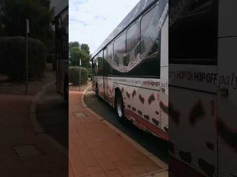 Ayers Rock Resort Shuttle Bus departing Town Square