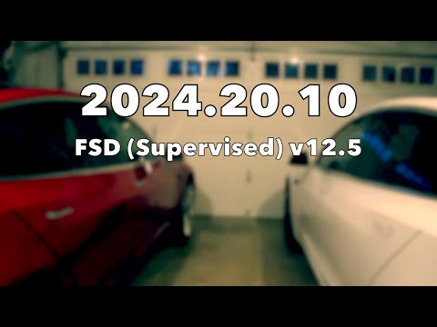 FSD Supervised v12.5 | Tesla Software Update 2024.20.10