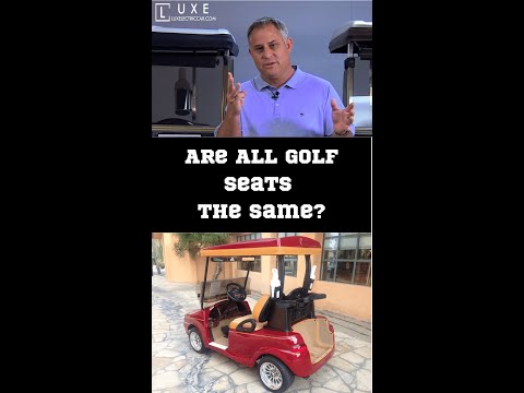 FAQ Fridays - Are All Golf Seats the Same? Or Are LUXE Custom Seats Different? 760-408-0139 #shorts