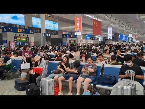 Chine : des millions de voyageurs à travers le pays pour la fête nationale | AFP