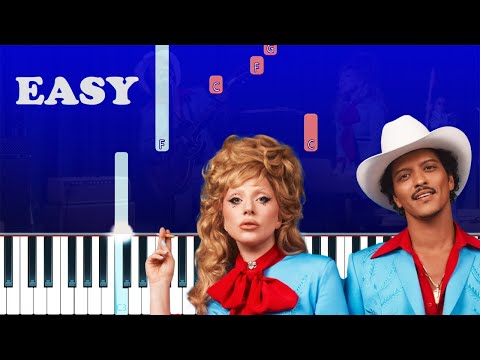 Lady Gaga, Bruno Mars - Die With A Smile (Easy Beginner Piano Tutorial)