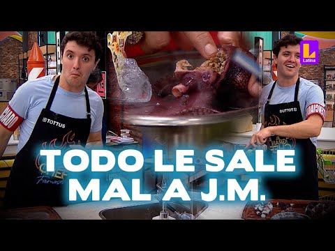 José Miguel olvida limpiar el pulpo y se le quema el maní | El Gran Chef Famosos