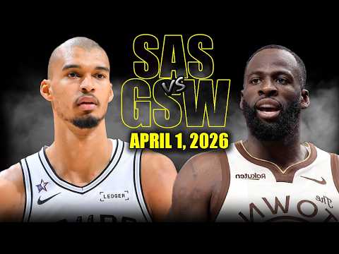 San Antonio Spurs vs Golden State Warriors Full Game Highlights – April 1, 2026 | NBA Season