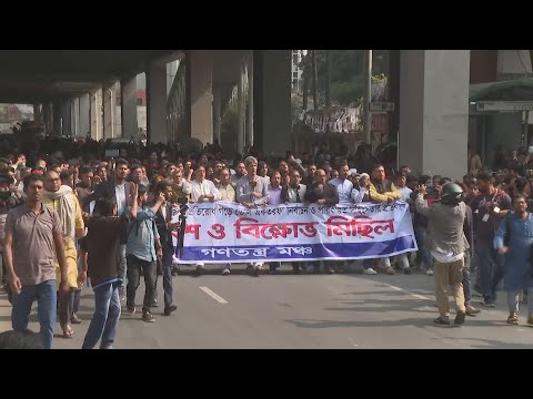 Bangladesh’s main opposition party goes on 48-hour general strike over election boycott