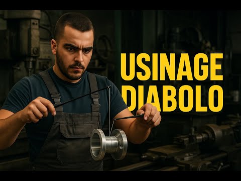 Tournage d'un "diabolo" en métal. C'est de toute beauté !!!