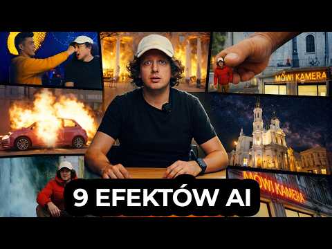 Kiedyś miesiące pracy. Dziś 2 minuty z AI. 9 EFEKTÓW WIDEO AI #AI #sztucznainteligencja