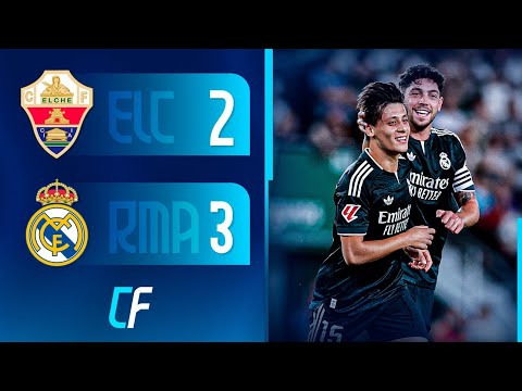 ✅ REAL MADRID SUFRIÓ para GANARLE 3-2 a ELCHE y comparte la cima con BARCELONA en el CAMPEONATO