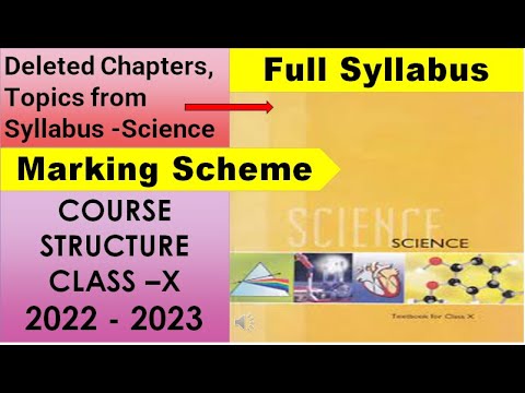 Class 10 Science Deleted Syllabus 2022 23 | Reduced Syllabus | #cbsesyllabusreduction2023