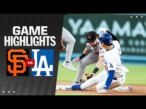 Giants vs. Dodgers Game Highlights (7/22/24) | MLB Highlights