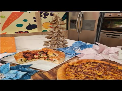 Tarta de cebollas y Tarta de salchicha y queso provolone | Basta de Cháchara | 07-12-2022