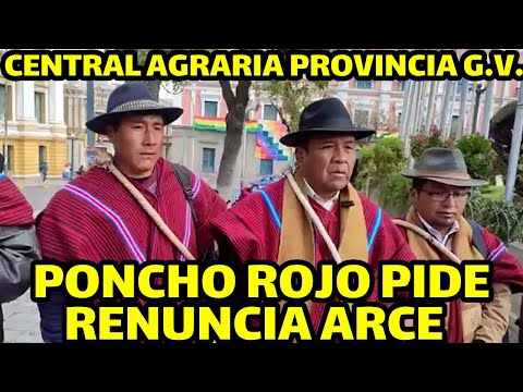 CENTRAL AGRARIA PROVINCIA GUALBERTO VILLARROEL DAN TODO SU RESPALDO DAVID MAMANI DE TUPAK KATARI..