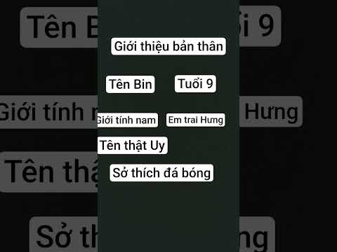 tự giới thiệu bản thân mình ở dưới phần bình luận nhé