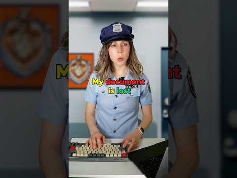 English conversations 👮‍♀️ At the police station