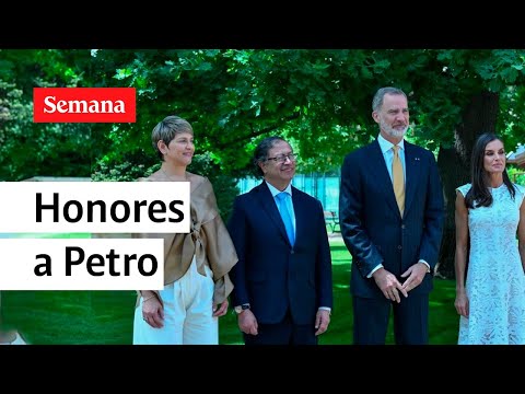 Estos fueron los honores que recibió el presidente Petro en España