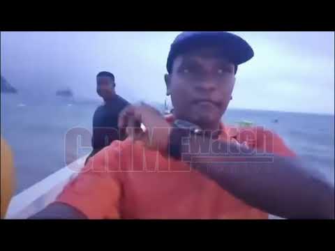 Footage: Fisherfolks were making checks to their boats in Charlotteville, Tobago early this morning.