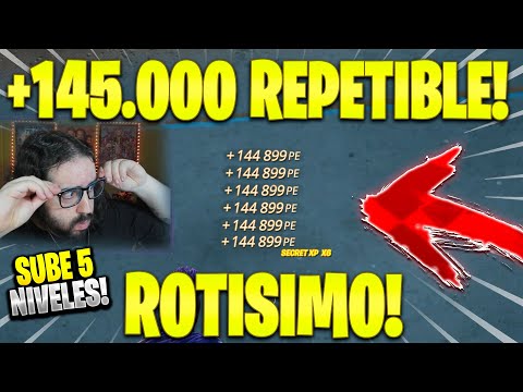ROTISIMO BUG DE XP 145.000 EN 1 MIN REPETIBLE BUG DE EXPERIENCIA COMO SUBIR RAPIDO DE NIVEL FORTNITE