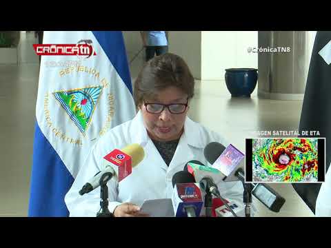 Autoridades de salud de Nicaragua atentas al huracán Eta