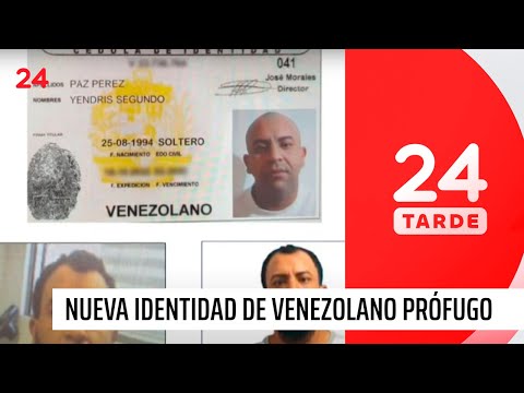 Yendris Paz: la falsa identidad que usa el venezolano acusado de matar a carabinero | 24 Horas TVN