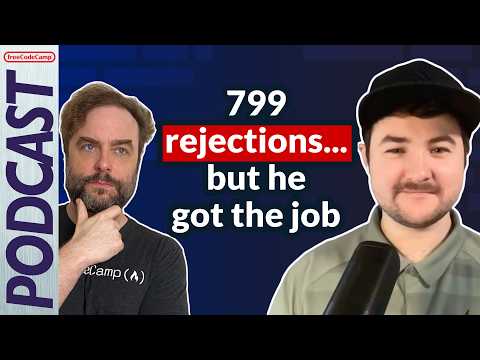 799 rejections… but he got the job! Braydon Coyer developer interview [Podcast #179]