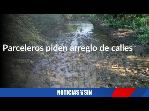 Parceleros piden arreglo de calles en MonteCristi