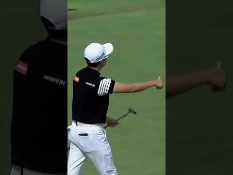 오늘 5타를 줄인 김효주의 18번 홀 먼 거리 버디펏⛳️ 현재 공동 선두입니다!!