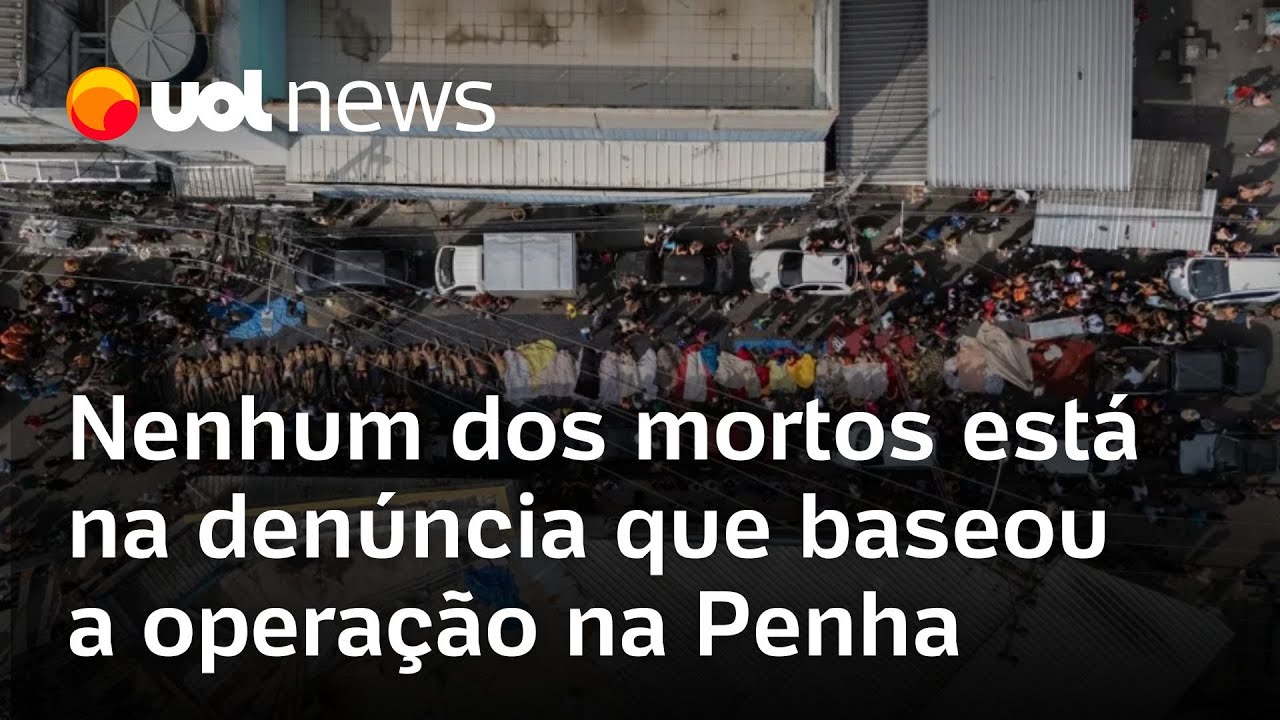 Operação no Rio nenhum dos mortos consta em denúncia que baseou a operação na Penha  TV Online Operação no Rio nenhum dos mortos consta em denúncia que baseou a operação na Penha