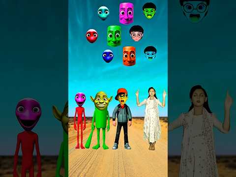 Dancing cute bhabhi, Scary Teacher 3D, ganny, Squid Girl, & MeCorrect Head Matching #shorts #vfx
