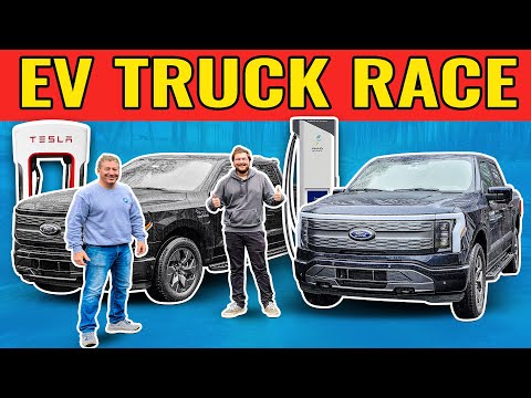 Tesla vs Electrify America: Ford F-150 Lightning Race From New Jersey To Florida
