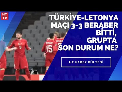 Türkiye-Letonya maçı 3-3 beraber bitti, grupta son durum ne?