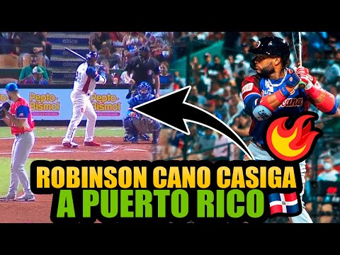 ROBINSON CANO CASTIGA A PUERTO RICO CON ENORME TRIPLE